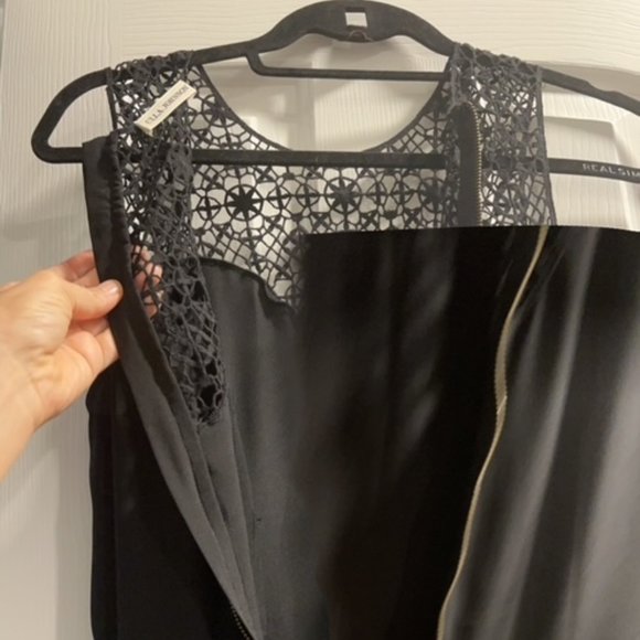 Ulla Johnson Black Calista Crochet Silk Casual Maxi Dress - Picture 5 of 7